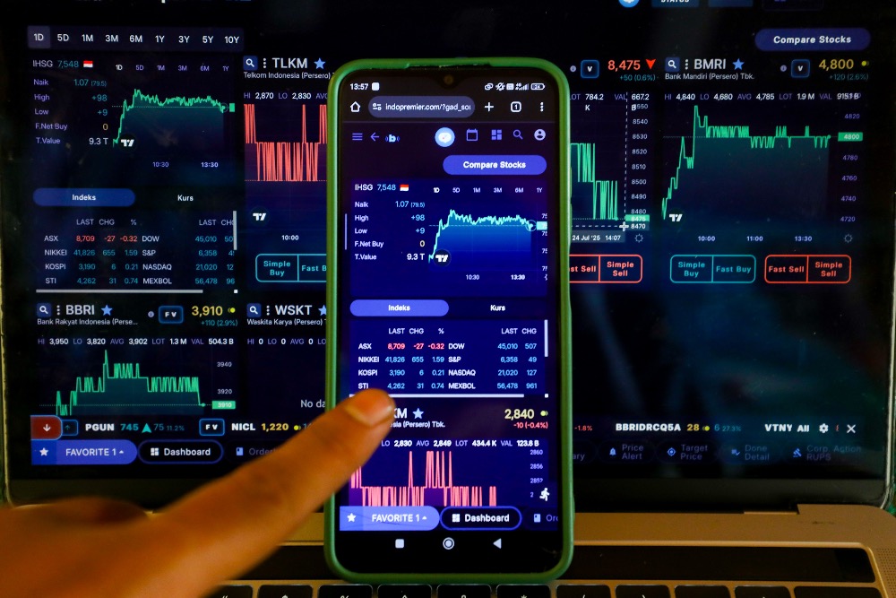  IHSG Tergelincir ke Zona Merah, Saham PANI, BBRI, BMRI Merosot