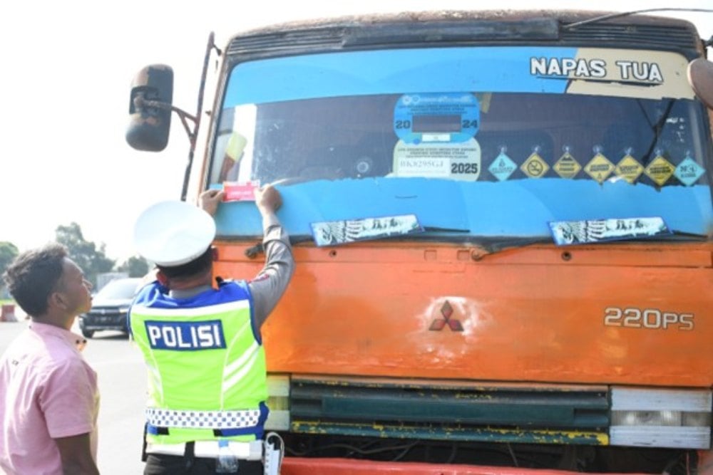 JNT Jaring Kendaraan ODOL yang Melintas Jalur Tol Belawan Medan