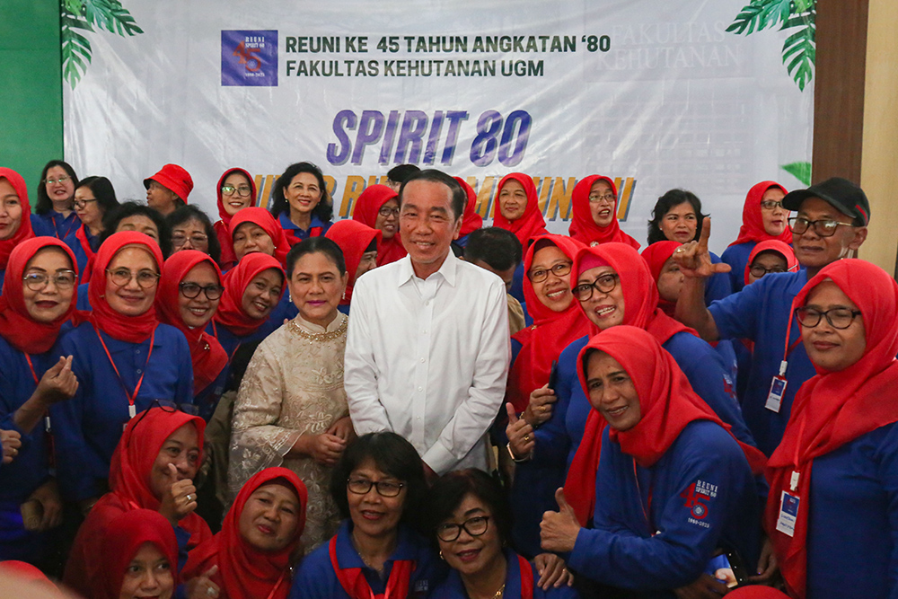  Jokowi Hadiri Reuni Fakultas Kehutanan UGM