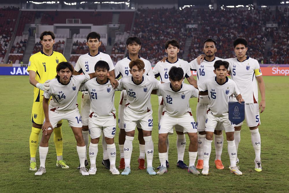 Timnas Thailand U23 bertanding melawan timnas Filipina U23 dalam perebutan juara tiga Piala AFF U23 2025. Hasil Filipina Vs Thailand U23, Tim Gajah Perang Unggul di Babak Pertama/Antara