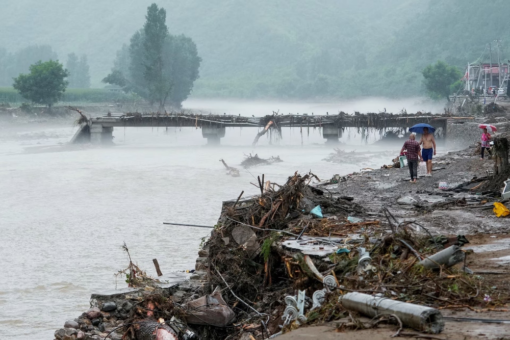  Banjir Besar di Beijing China Tewaskan 30 Orang
