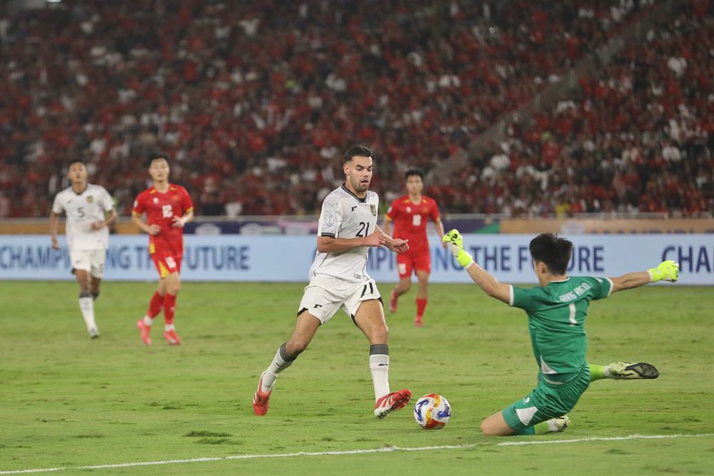Pertandingan Final Piala AFF U23 2025 mempertemukan Indonesia vs Vietnam di Stadion Gelora Bung Karno, Selasa (29/7/2025). Live Hasil Indonesia Vs Vietnam U23, Final Piala AFF U 23: Garuda Muda Juara?./Bisnis/Eusebio Chrysnamurti