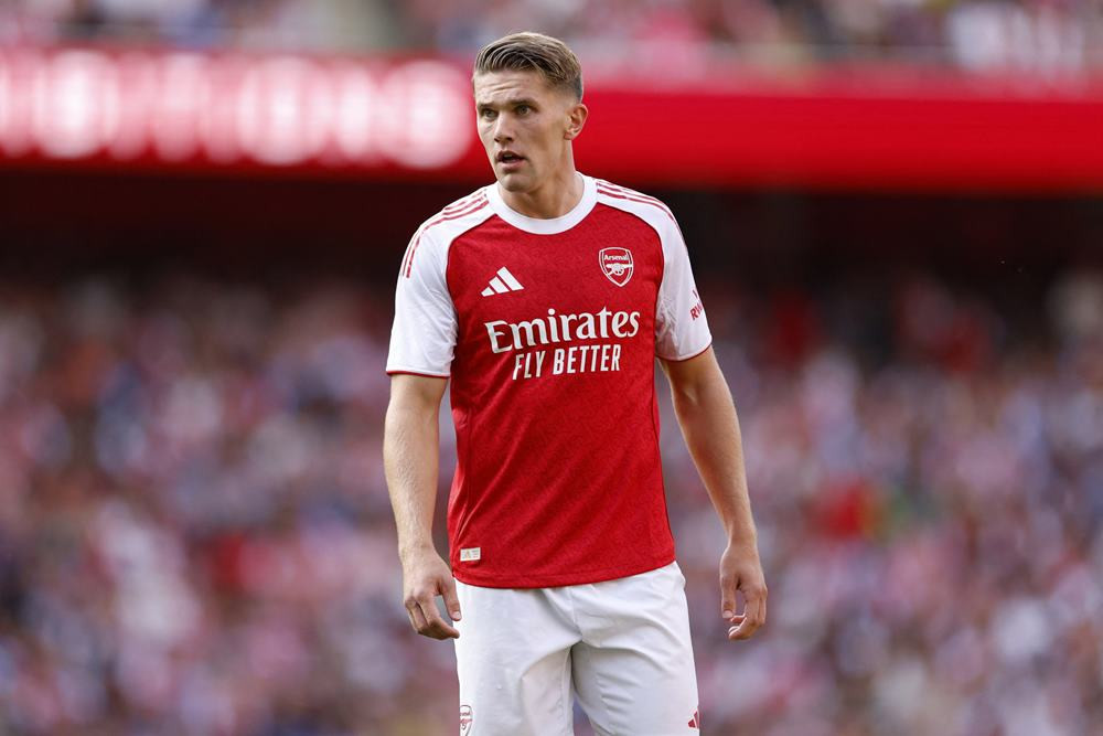 Striker Arsenal, Viktor Gyokeres. Arsenal akan menjamu Athletico Bilbao dalam laga uji coba bertajuk Emirates Cup, Sabtu (9/8/2025). Prediksi Skor Arsenal Vs Athletic Bilbao 9 Agustus, Susunan Pemain, H2H/Action Images via Reuters/Peter Cziborra