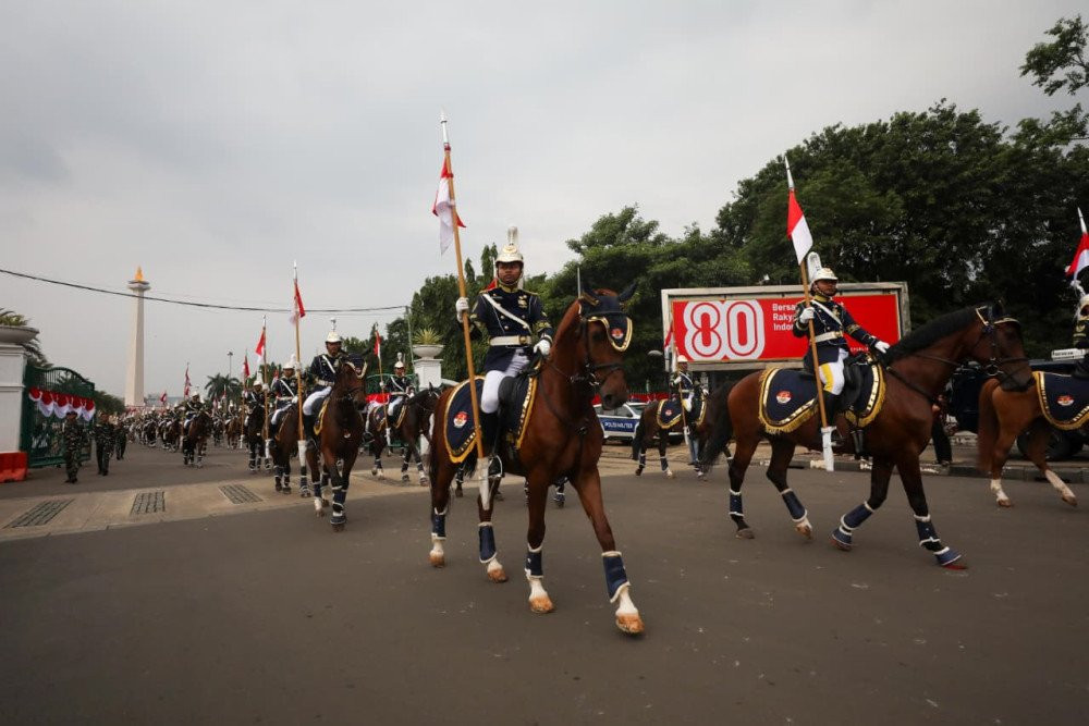 Polisi Terjunkan 7.000 Personel untuk Kawal Rangkaian HUT ke-80 RI