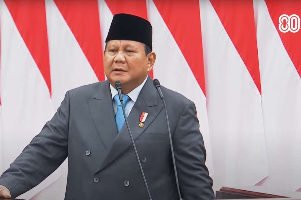 Pidato Kenegaraan, Prabowo Klaim Selamatkan Rp300 Triliun dari Penyelewengan