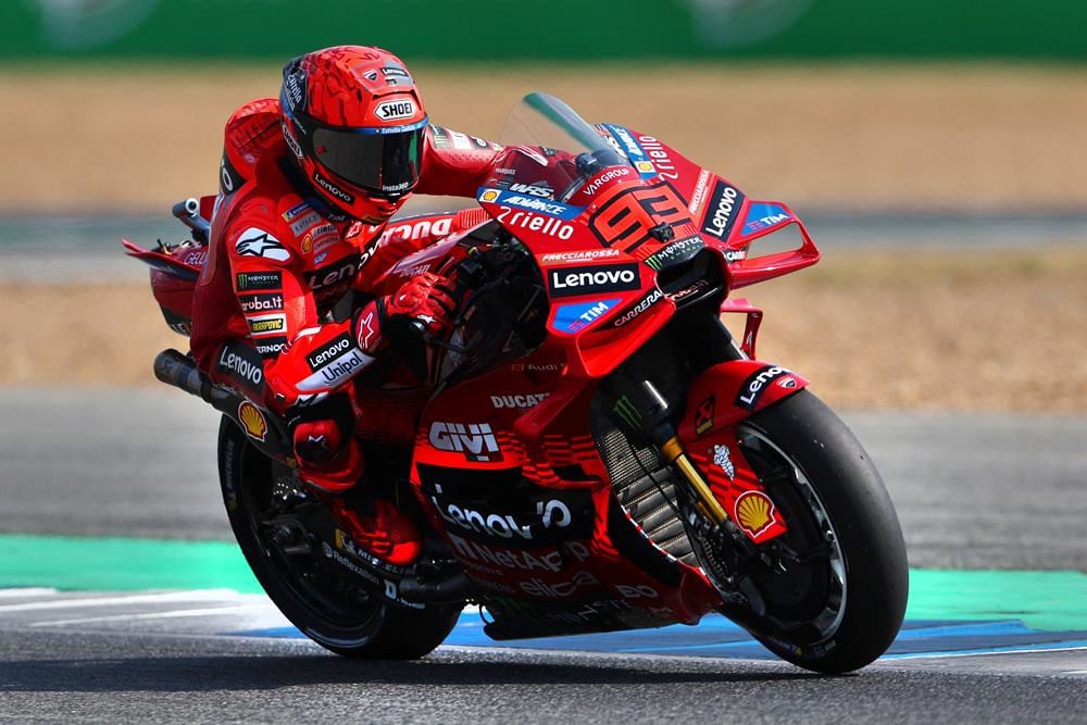 Pembalap Ducati Lenovo, Marc Marquez. Lancar, Ini Link Live Streaming MotoGP Austria 2025 17 Agustus /REUTERS-Athit Perawongmetha