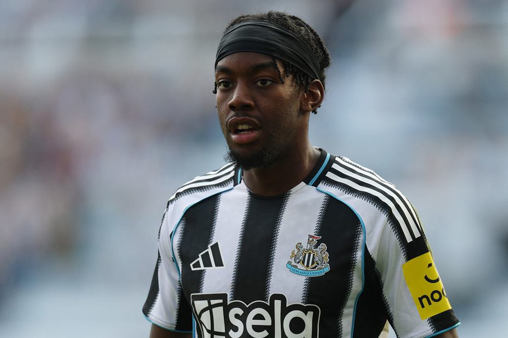 Pemain Newcastle United, Anthony Elanga. Newcastle akan berhadapan dengan Liverpool pada pekan kedua Premier League. Link Live Streaming Newcastle Vs Liverpool 26 Agustus, dari St James Park. /Reuters-Lee Smith