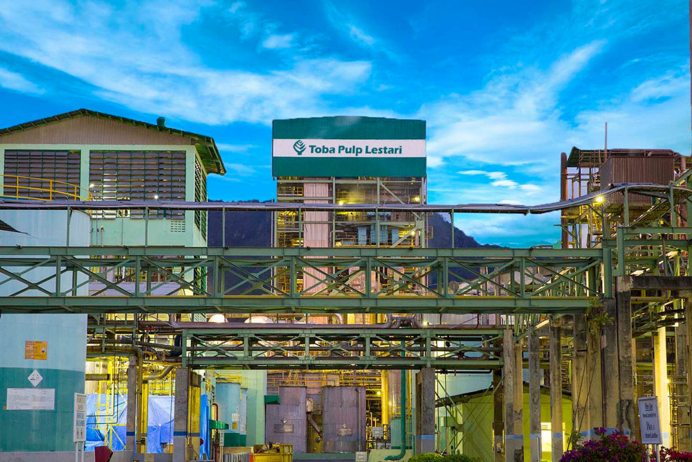 Pabrik PT Toba Pulp Lestari Tbk. (INRU). / dok. Toba Pulp