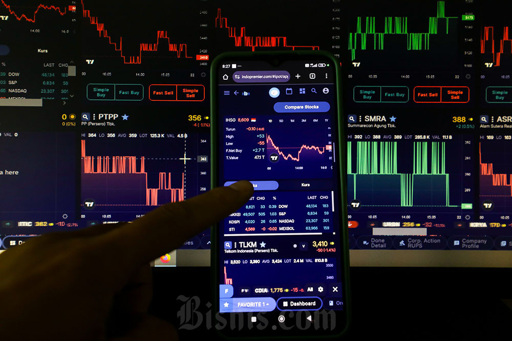 Indeks Bisnis-27 Ditutup Melamah, Saham BUMI, ANTM, hingga INKP Masih Melaju