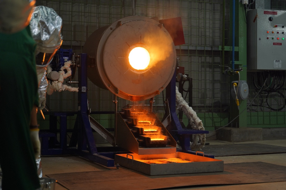 Fasilitas pengolahan emas PT Merdeka Gold Resources Tbk. (EMAS)./dok. MGR