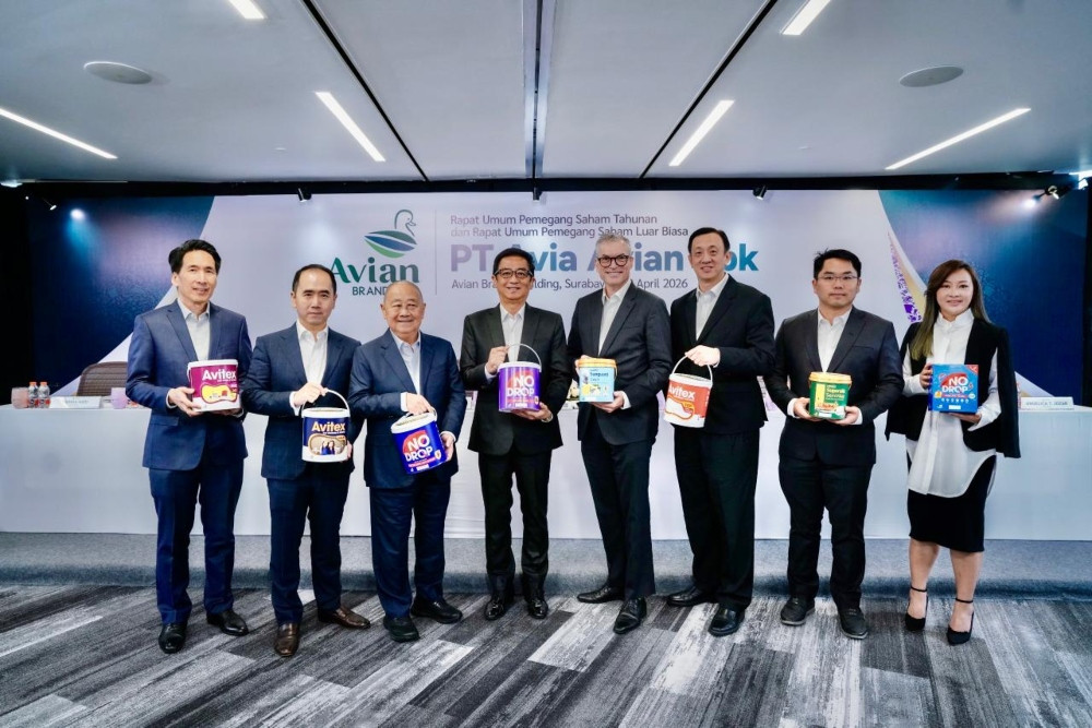 Emiten Cat Hermanto Tanoko (AVIA) Putuskan Bagi Dividen Rp1,36 Triliun