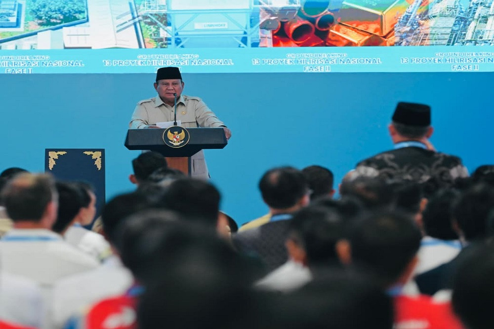 Prabowo Groundbreaking 13 Proyek Hilirisasi Rp116 Triliun