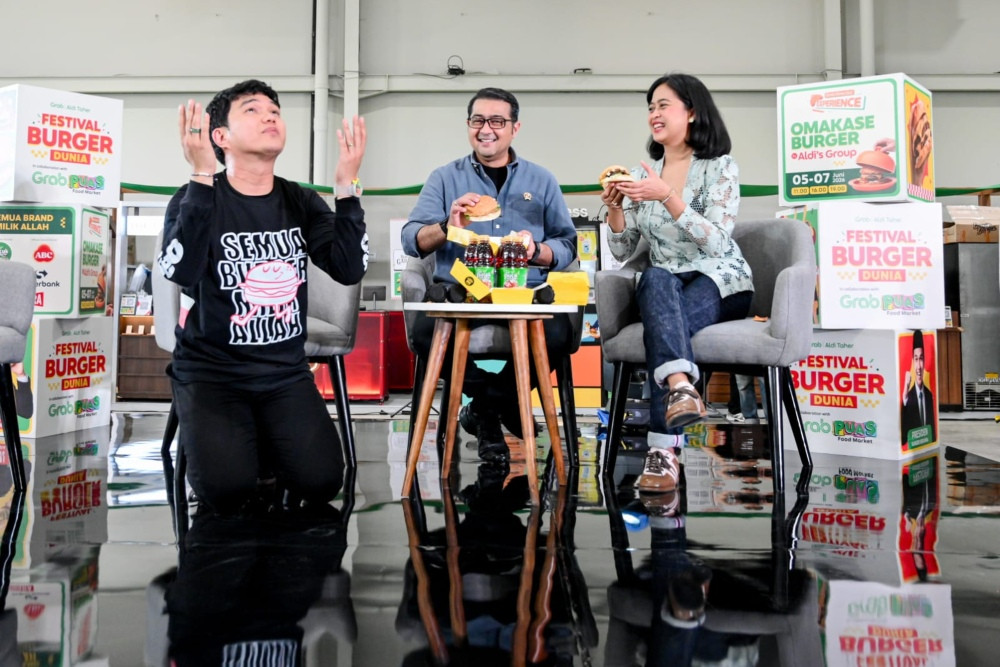 Pasar Burger Kian Bergairah, Aldi Taher dan GrabFood Gelar Festival Burger Dunia