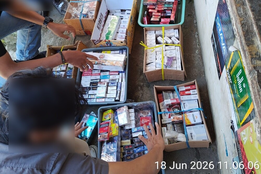 Operasi Rokok Ilegal di Kota Batu Sisir Toko Kelontong