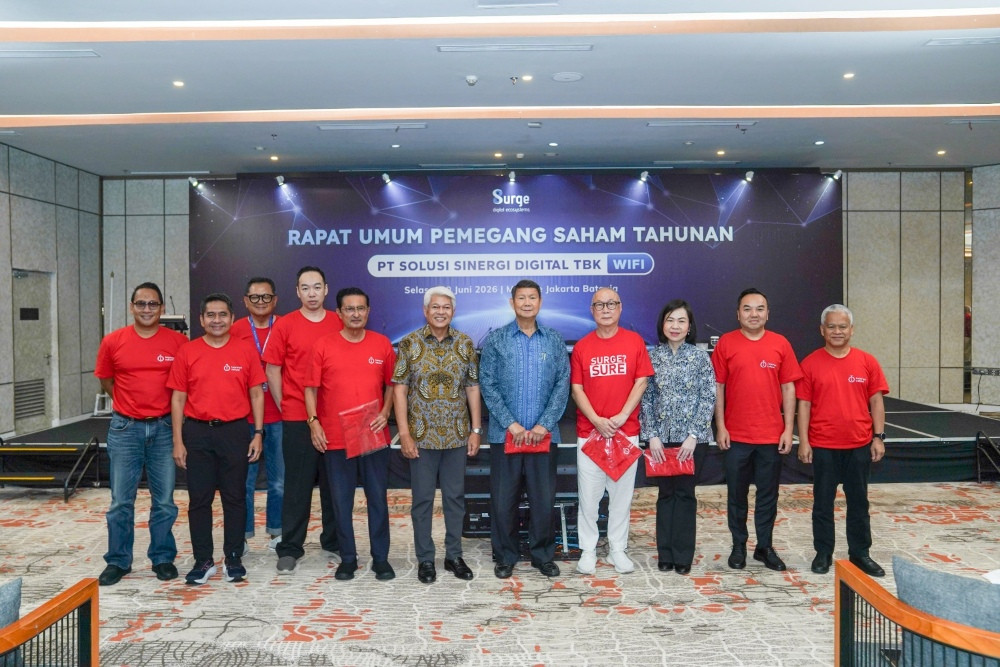 Surge (WIFI) Bagi Dividen Rp10,6 Miliar & Angkat Hashim Djojohadikusumo jadi Komut