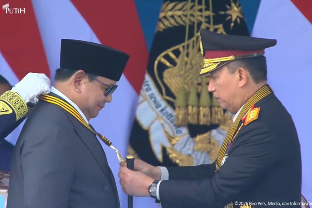 Polri Anugerahi Prabowo Medali Kehormatan Loka Praja Samrakshana di HUT ke-80 Bhayangkara
