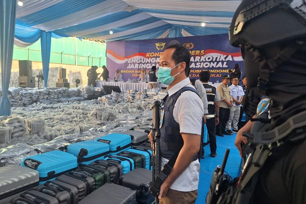 BNN Gagalkan Penyelundupan 3,37 Ton Ganja Sintetis Asal Thailand