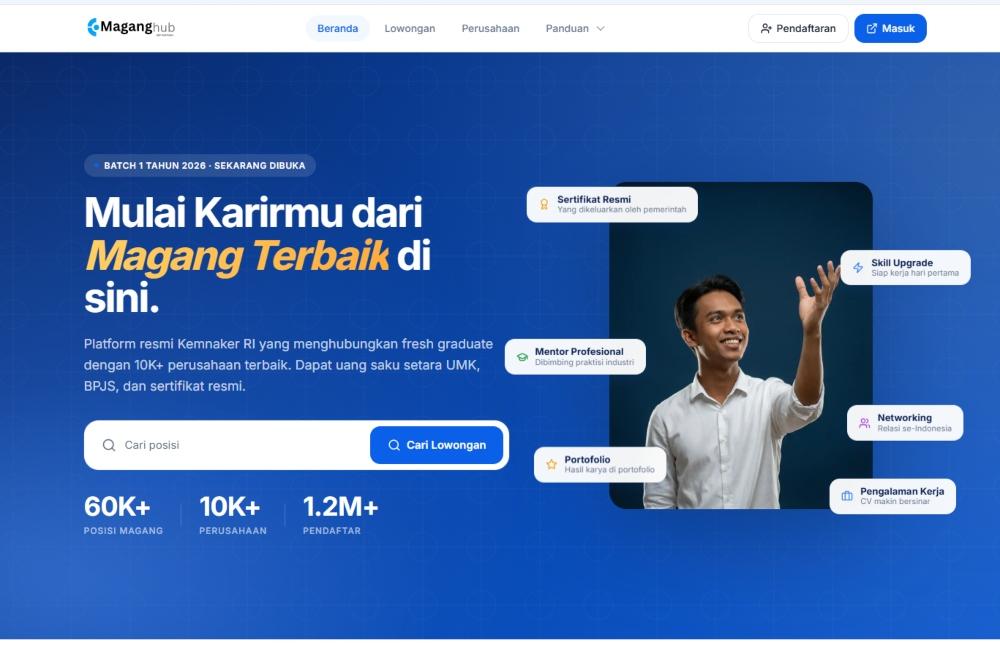 Syarat, Cara Daftar, dan Jadwal Program Magang Nasional 2026