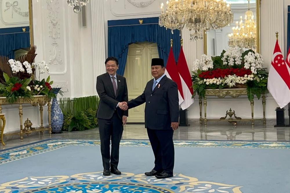 PM Singapura Tiba di Istana Negara, Gelar Pertemuan Tahunan Dengan Prabowo