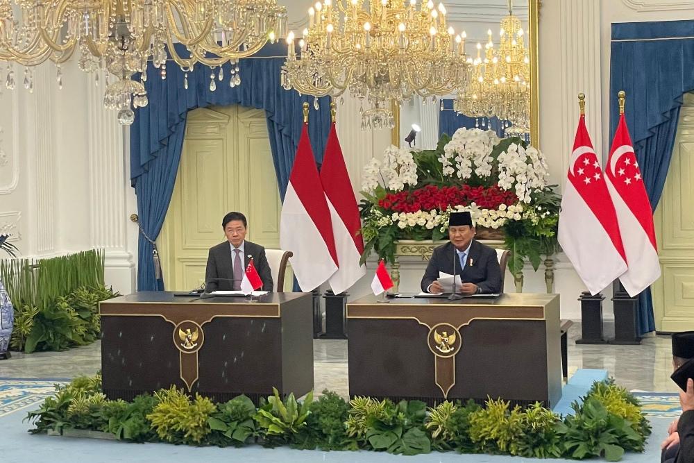 Leaders' Retreat RI-Singapura, Prabowo & Wong Perkuat Keamanan Selat Malaka