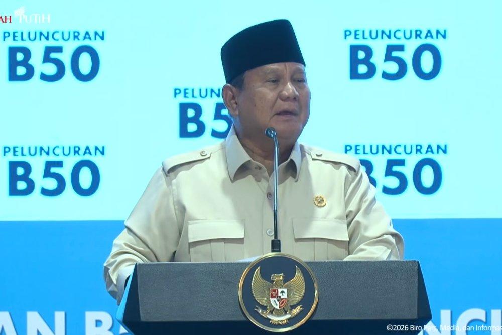Prabowo: Indonesia Resmi Jadi Negara Pertama Terapkan B50!