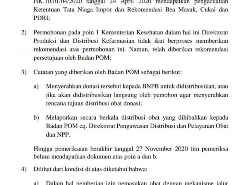 'Bocor' Obat Donasi Penanganan Pandemi