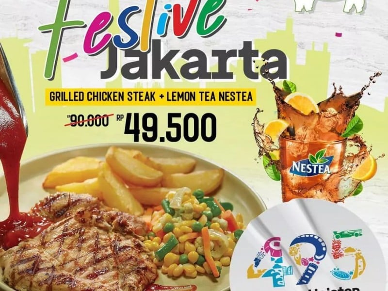 Sederet Promo Kuliner Spesial HUT DKI Jakarta: Chatime Rp17 Ribu, Abuba Steak Rp49,5 Ribu