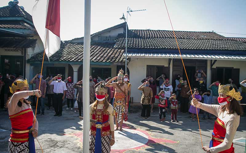 Foto-Foto Kemeriahan HUT Ke-75 RI di Tengah Pandemi