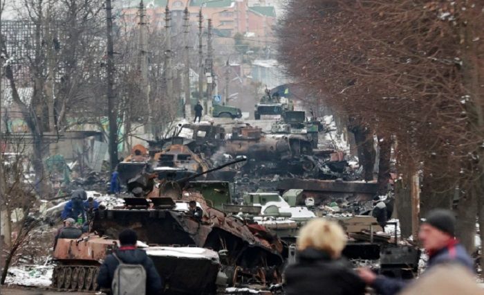 Potret Terkini Keadaan Ukraina akibat Serangan Rusia: Ratusan Tank Penuhi Kota Bucha