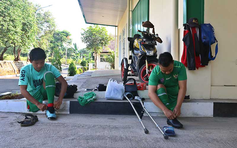 Foto-Foto Tim Nasional Garuda INAF Berlatih Menembus Keterbatasan 