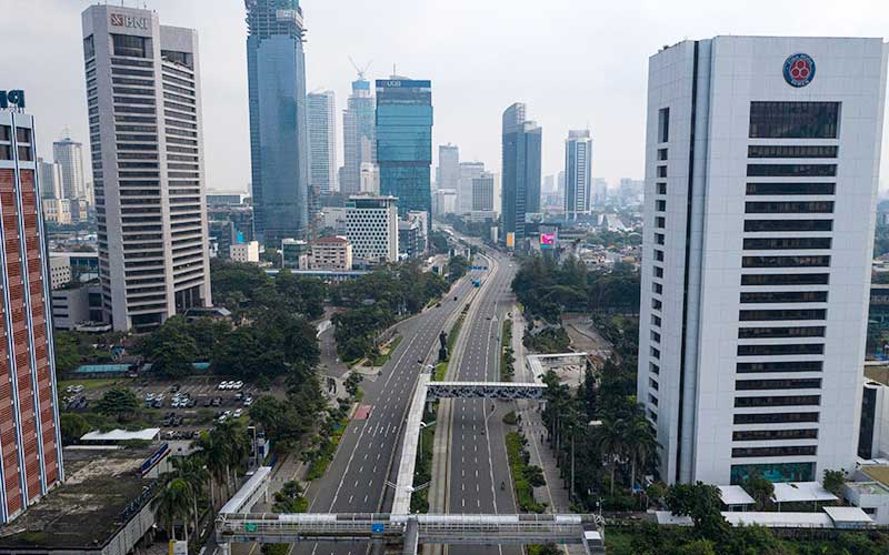 BERITA FOTO : Suasana Jakarta Saat Pemberlakuan PSBB