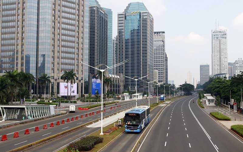 BERITA FOTO : Suasana Jakarta Saat Pemberlakuan PSBB