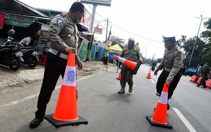 BERITA FOTO : Suasana Jakarta Saat Pemberlakuan PSBB