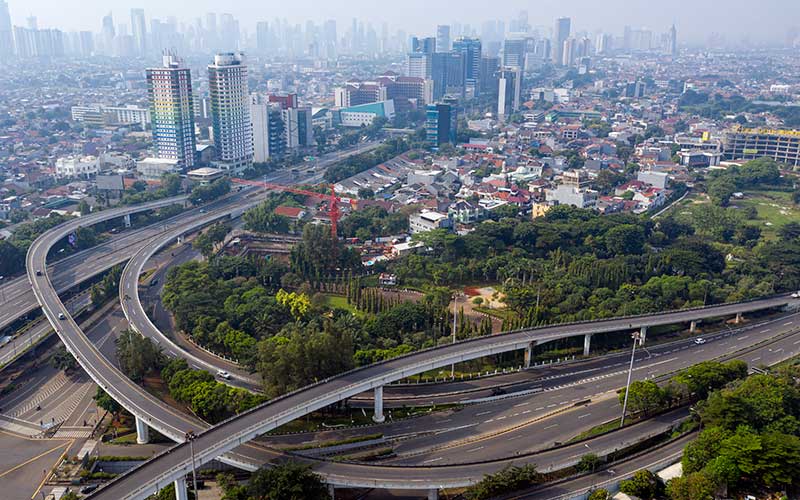 BERITA FOTO : Suasana Jakarta Saat Pemberlakuan PSBB