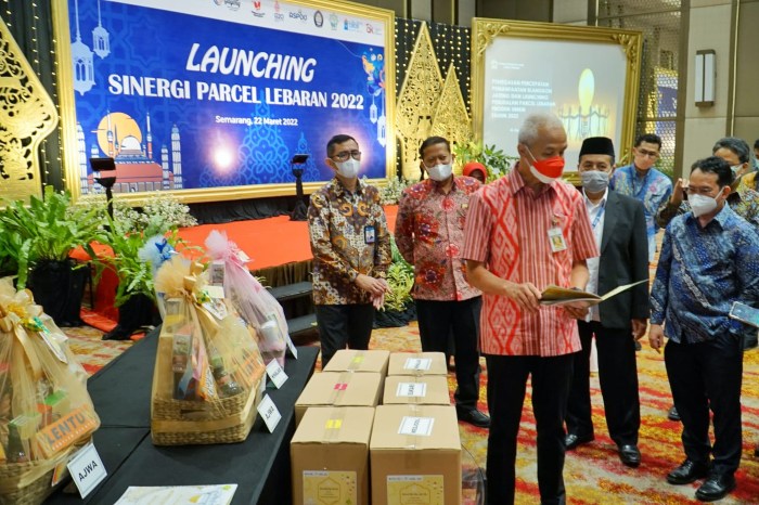 Gubernur Ganjar Pranowo menghadiri launching program Parsel Lebaran yang diselenggarakan Bank Indonesia