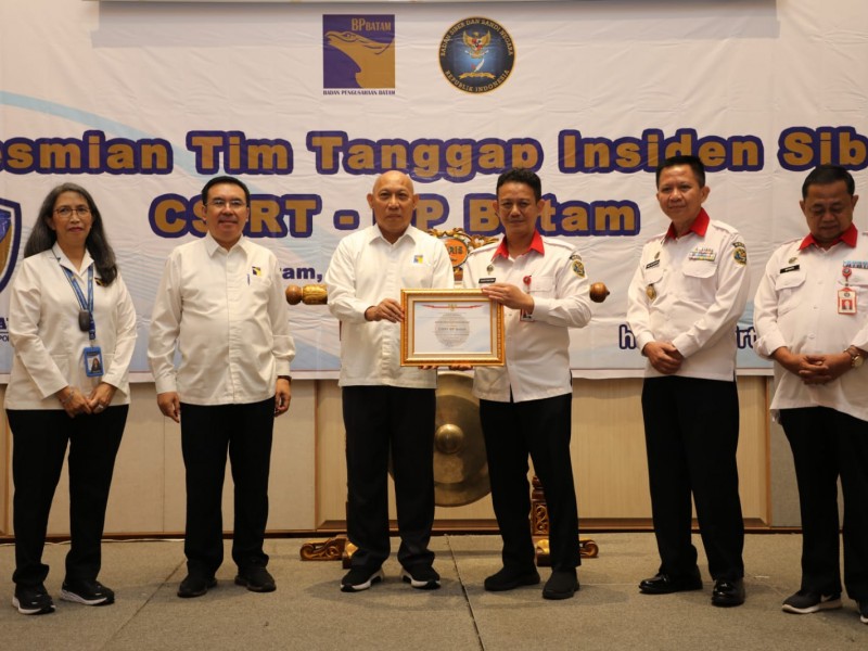 Peresmian Tim Tanggap Insiden Siber CSIRT - BP Batam