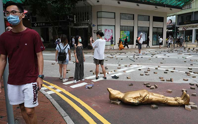 Hong Kong Kembali Memanas, Inilah Foto-Foto Bentrokan Saat Demonstrasi