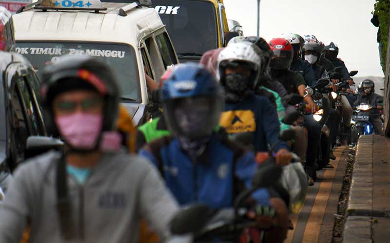 BERITA FOTO : Jelang Penerapan PSBB, Jalanan Ibu Kota Kembali Macet 