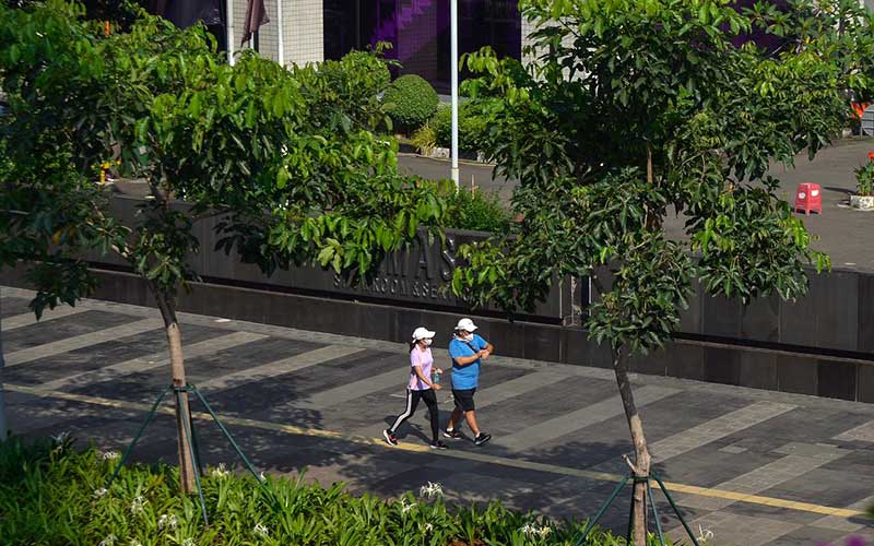 Foto-Foto Kesunyian Ibu Kota Saat Penerapan PPKM Darurat