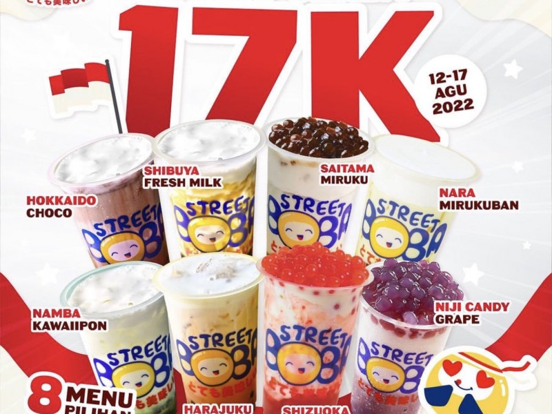 Kumpulan Promo Kuliner 17 Agustus: McD, Ichiban Sushi, Street Boba Harga Rp17 Ribu