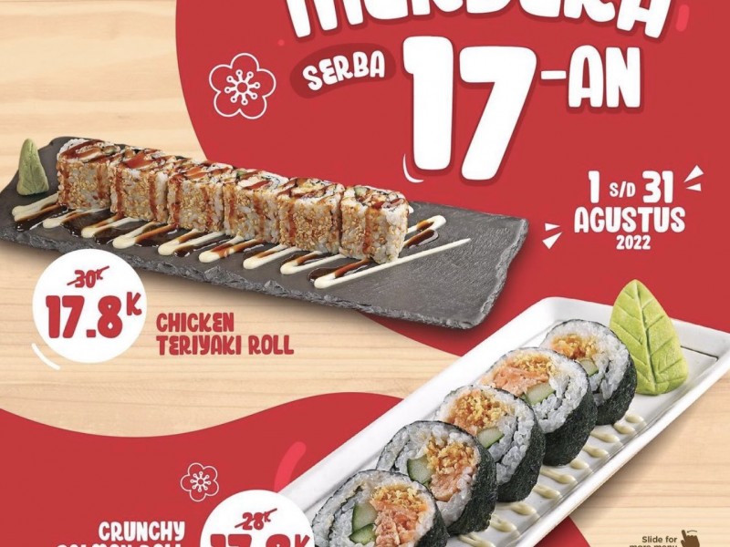 Kumpulan Promo Kuliner 17 Agustus: McD, Ichiban Sushi, Street Boba Harga Rp17 Ribu