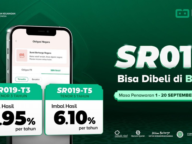 Rekomendasi Investasi, Beli SR019 Bisa Dapat Cashback