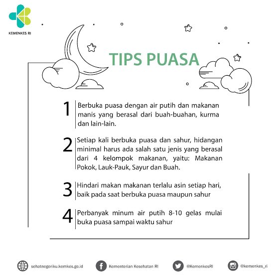 Tips Sehat Puasa dari Sahur Hingga Berbuka