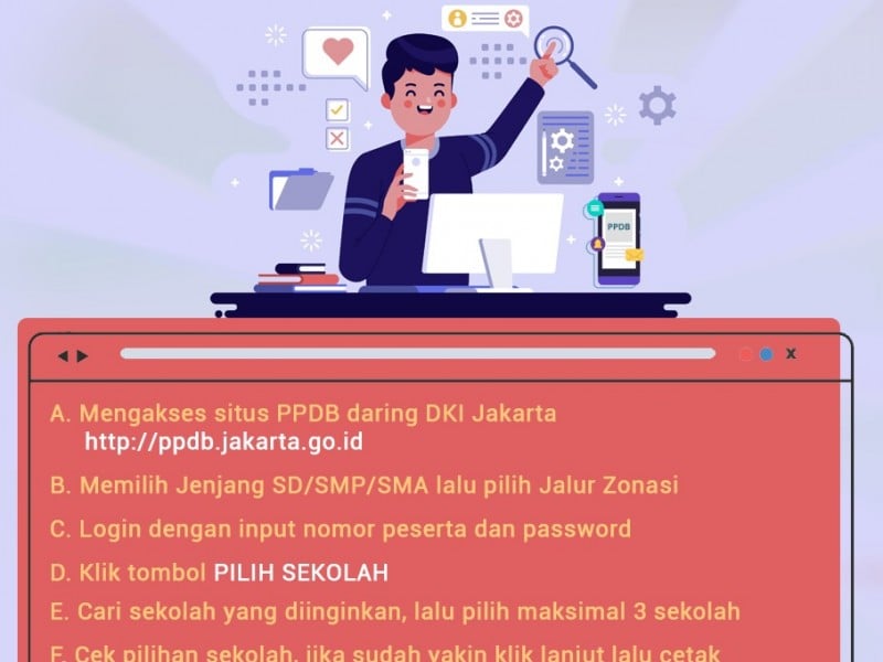 PPDB DKI Online 2020 : Berikut Alur Pendaftaran Jalur Zonasi 