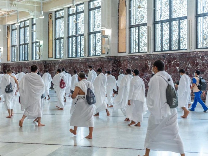 Foto-foto Sepinya Ibadah Haji 2020 di Masjidil Haram