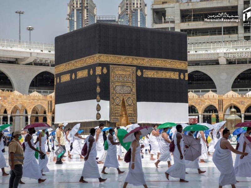 Foto-foto Sepinya Ibadah Haji 2020 di Masjidil Haram