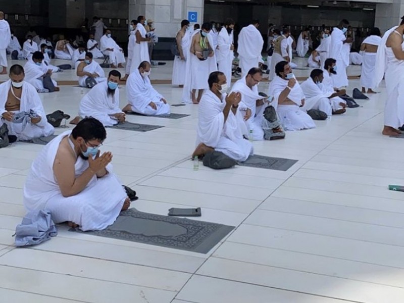 Foto-foto Sepinya Ibadah Haji 2020 di Masjidil Haram