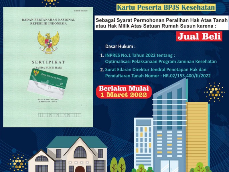 Kepesertaan BPJS Kesehatan Bisa Diwajibkan Saat Akad Kredit Properti