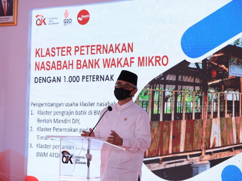 Perkuat Usaha Mikro, OJK Resmikan Klaster Peternakan Bank Wakaf Mikro
