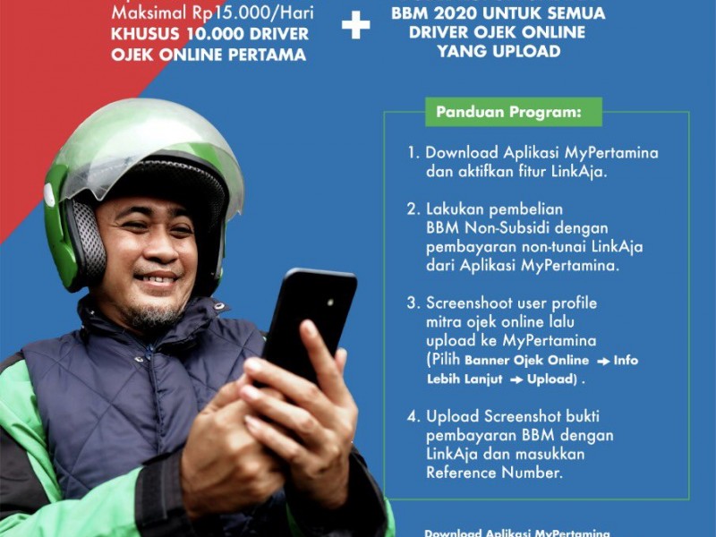 Kabar Gembira untuk Ojol, Ahok Sebut ada Cashback 50 Persen Pembelian BBM